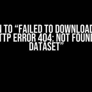 Solution to “Failed to download (trying next): HTTP Error 404: Not Found (MNIST) dataset”